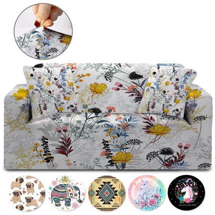 Home Blooming Flower Sofa Cover Slipcover - Slipcover - bedding Outlet - Mad Fly Essentials