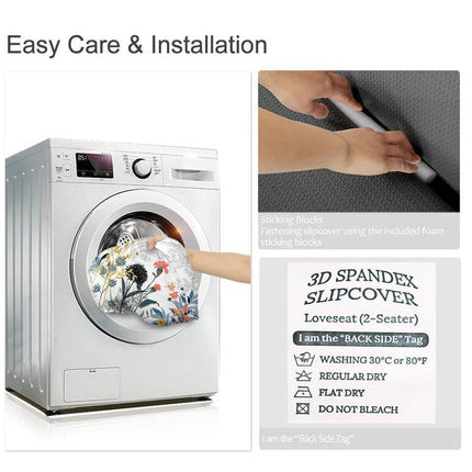 Home Blooming Flower Sofa Cover Slipcover - Slipcover - bedding Outlet - Mad Fly Essentials