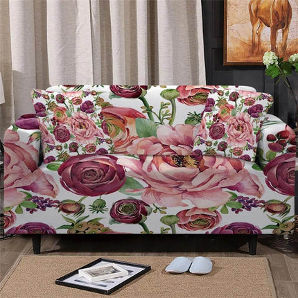 Home Blooming Flower Sofa Cover Slipcover - Slipcover - bedding Outlet - Mad Fly Essentials