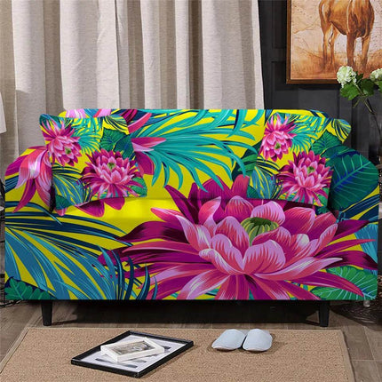 Home Blooming Flower Sofa Cover Slipcover - Slipcover - bedding Outlet - Mad Fly Essentials