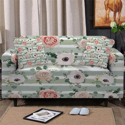 Home Blooming Flower Sofa Cover Slipcover - Slipcover - bedding Outlet - Mad Fly Essentials