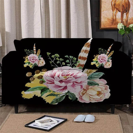 Home Blooming Flower Sofa Cover Slipcover - Slipcover - bedding Outlet - Mad Fly Essentials