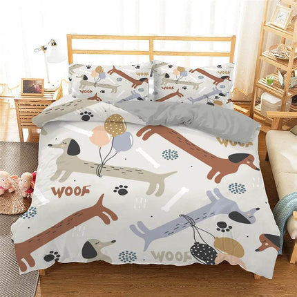 Home Dachshund Dog Animal Bedding Duvet Set - Duvet Set - Animal Unicorn - Mad Fly Essentials