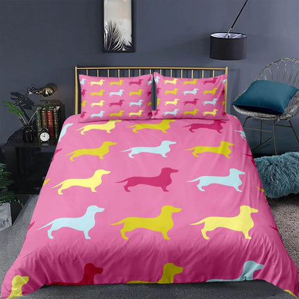 Home Dachshund Dog Animal Bedding Duvet Set - Duvet Set - Animal Unicorn - Mad Fly Essentials