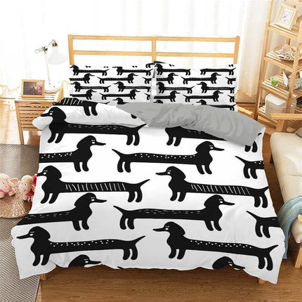 Home Dachshund Dog Animal Bedding Duvet Set - Mad Fly Essentials