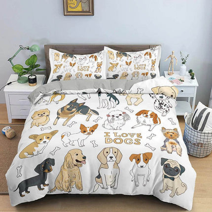 Home Dachshund Dog Animal Bedding Duvet Set - Duvet Set - Animal Unicorn - Mad Fly Essentials