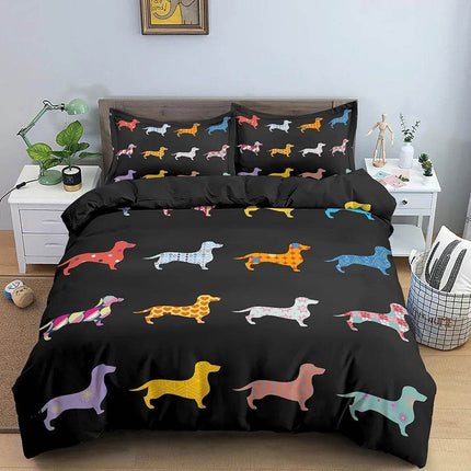 Home Dachshund Dog Animal Bedding Duvet Set - Duvet Set - Animal Unicorn - Mad Fly Essentials