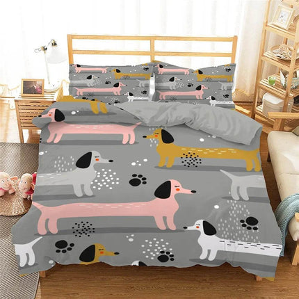 Home Dachshund Dog Animal Bedding Duvet Set - Duvet Set - Animal Unicorn - Mad Fly Essentials