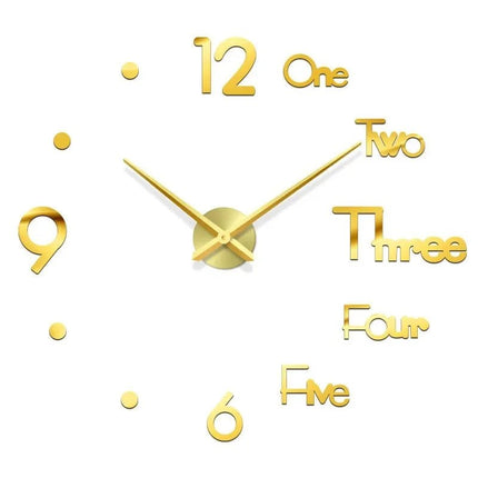 Home Decor Large DIY 3D Modern Wall Clock Decor - Home Decor - Preciser - Mad Fly Essentials