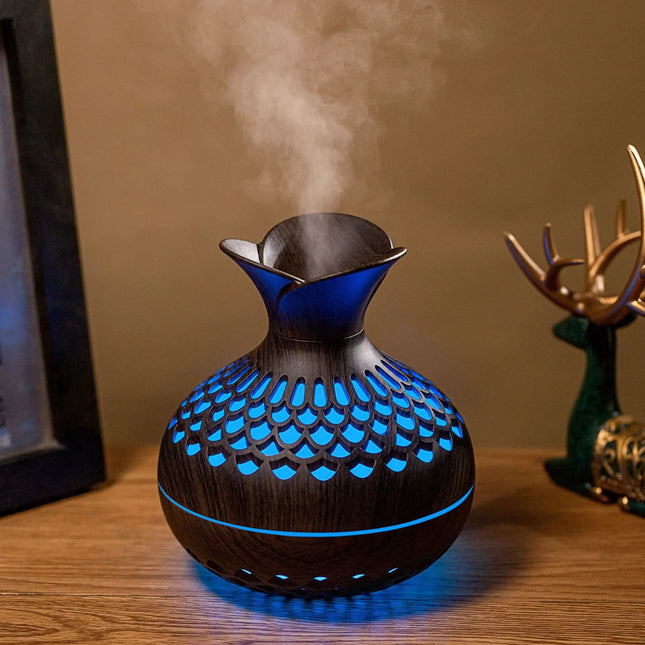 Home Decor Wood Grain USB Ultrasonic Oil Diffuser Home Decor - Home Decor - Kinscoter - Mad Fly Essentials