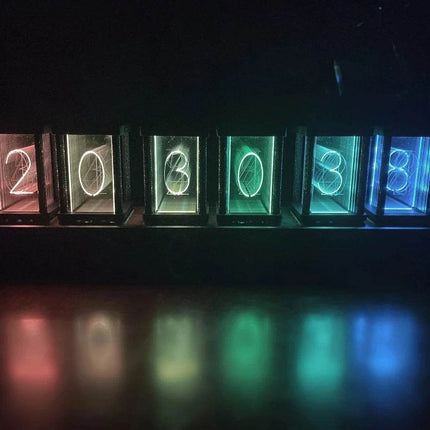 Home Desktop Nixie Glow Tube Digital RGB Alarm Clock - Alarm Clock - Luminova - Mad Fly Essentials