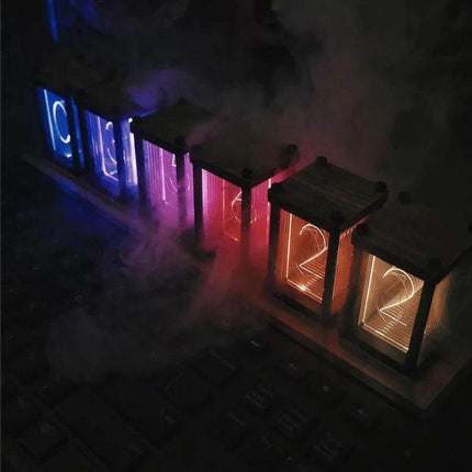 Home Desktop Nixie Glow Tube Digital RGB Alarm Clock - Alarm Clock - Luminova - Mad Fly Essentials