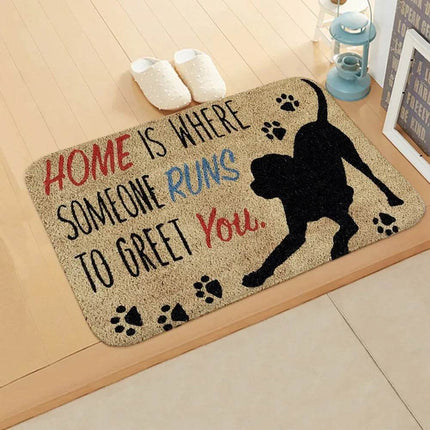 Home Dog Animal Entrance Floor Doormat - Doormat - Retro Rugs - Mad Fly Essentials