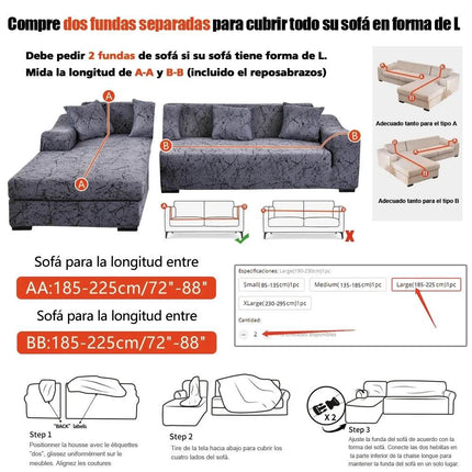 Home Elastic Sofa L Shaped Sectional Slipcover - Slipcover - Coolazy - Mad Fly Essentials