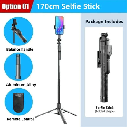 Home Electronics 1750mm Wireless Selfie Stick - Home Electronics - Dawapara - Mad Fly Essentials