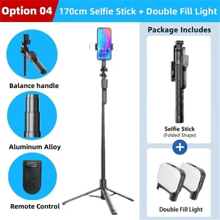 Home Electronics 1750mm Wireless Selfie Stick - Home Electronics - Dawapara - Mad Fly Essentials