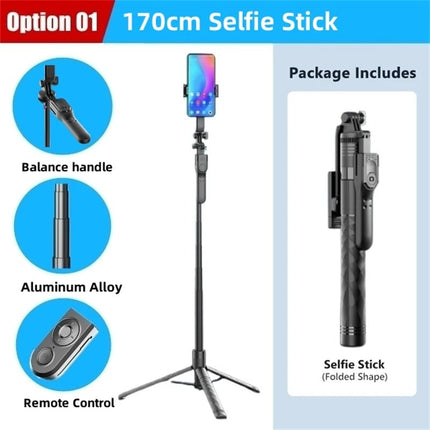 Home Electronics 1750mm Wireless Selfie Stick - Home Electronics - Dawapara - Mad Fly Essentials