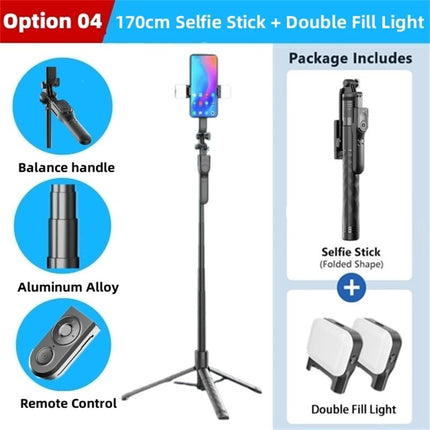 Home Electronics 1750mm Wireless Selfie Stick - Home Electronics - Dawapara - Mad Fly Essentials