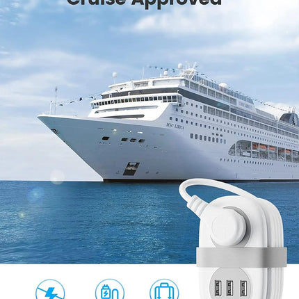 Home Electronics Multitap Electrical Power Strip 2USB Extension - Home Electronics - Wenjie Brother - Mad Fly Essentials