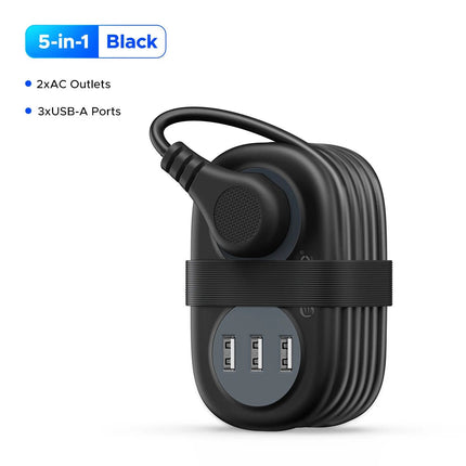 Home Electronics Multitap Electrical Power Strip 2USB Extension - Home Electronics - Wenjie Brother - Mad Fly Essentials