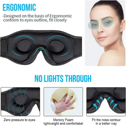 Home Essentials Adjustable Wireless Bluetooth 3D Sleep Mask - Home Essentials - Tiandirenhe - Mad Fly Essentials
