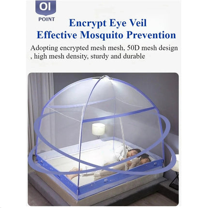 Home Essentials Easy Foldable 1.5 Double Mosquito Net - Home Essentials - changbvss - Mad Fly Essentials