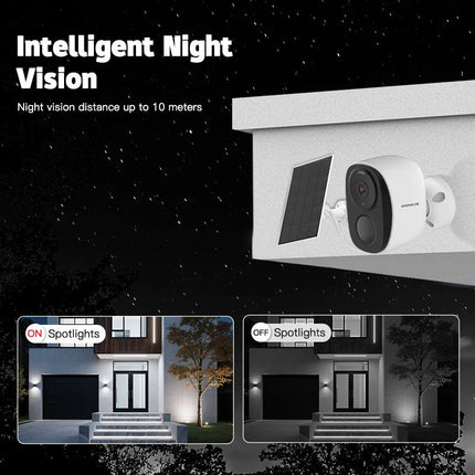Home Essentials Solar 7800mAh Surveillance AI Detection Camera - Home Essentials - ANBIUX - Mad Fly Essentials