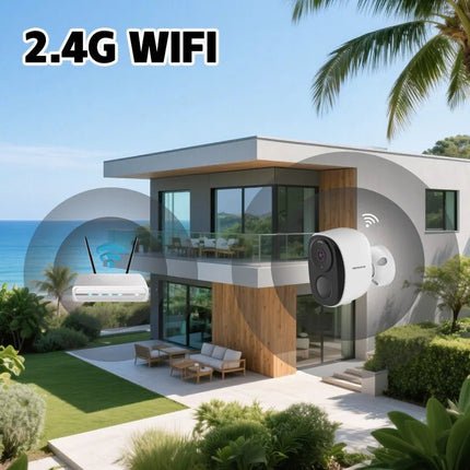 Home Essentials Solar 7800mAh Surveillance AI Detection Camera - Home Essentials - ANBIUX - Mad Fly Essentials