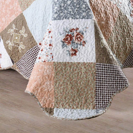 Home Floral 3piece Quilt Duvet Set - Duvet Set - MOCCSOCC - Mad Fly Essentials