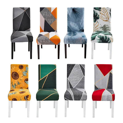Home Geometric Dining Elastic Chair Slipcover - Slipcover - Housmife - Mad Fly Essentials