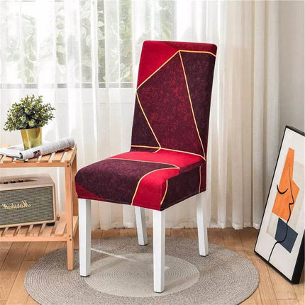 Home Geometric Dining Elastic Chair Slipcover - Slipcover - Housmife - Mad Fly Essentials