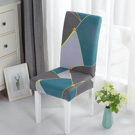 Home Geometric Dining Elastic Chair Slipcover - Slipcover - Housmife - Mad Fly Essentials