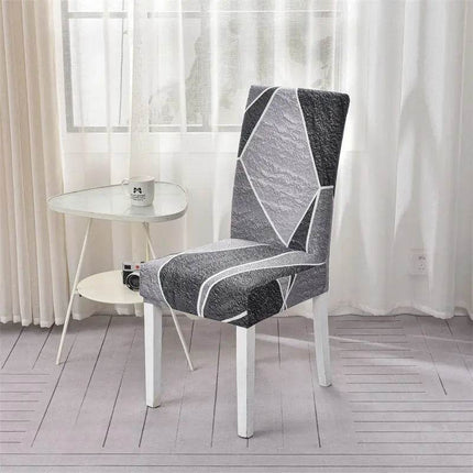 Home Geometric Dining Elastic Chair Slipcover - Slipcover - Housmife - Mad Fly Essentials