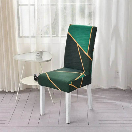 Home Geometric Dining Elastic Chair Slipcover - Mad Fly Essentials