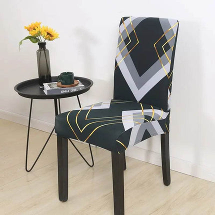 Home Geometric Dining Elastic Chair Slipcover - Slipcover - Housmife - Mad Fly Essentials