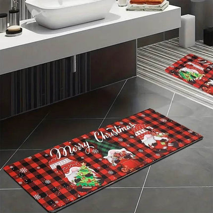 Home Kitchen Gnome Floor Mat Christmas Decor - Christmas Decor - Retro Rugs - Mad Fly Essentials