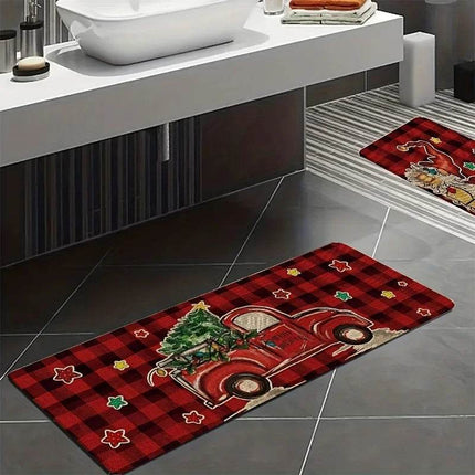 Home Kitchen Gnome Floor Mat Christmas Decor - Christmas Decor - Retro Rugs - Mad Fly Essentials
