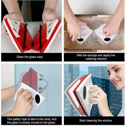 Home Magnetic Window Cleaner Brush Cleaning Hacks - Cleaning Hacks - Warm like home - Mad Fly Essentials