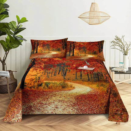 Home Scenic Forest 3D Microfiber Queen King Bedroom Set - Mad Fly Essentials