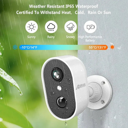 Home Security 2K 2.4G WiFi 5200mAh Home Protection Camera Home Security Fuers Mad Fly Essentials