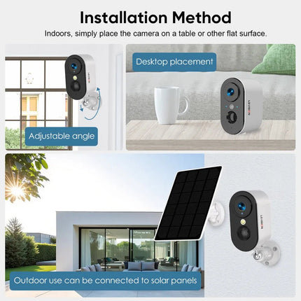 Home Security 5MP Wireless Camera Night Vision 2-way Talk Home Security Fuers Mad Fly Essentials