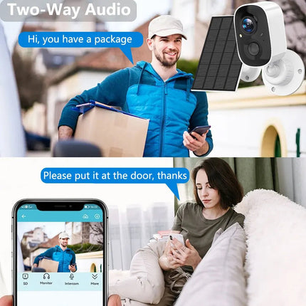 Home Security 5MP Wireless Camera Night Vision 2-way Talk - Home Security - Fuers - Mad Fly Essentials