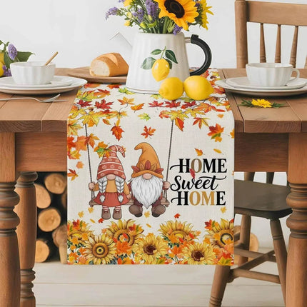 Home Sweet Home Gnome Table Runner - Table Runner - Design Shop - Mad Fly Essentials