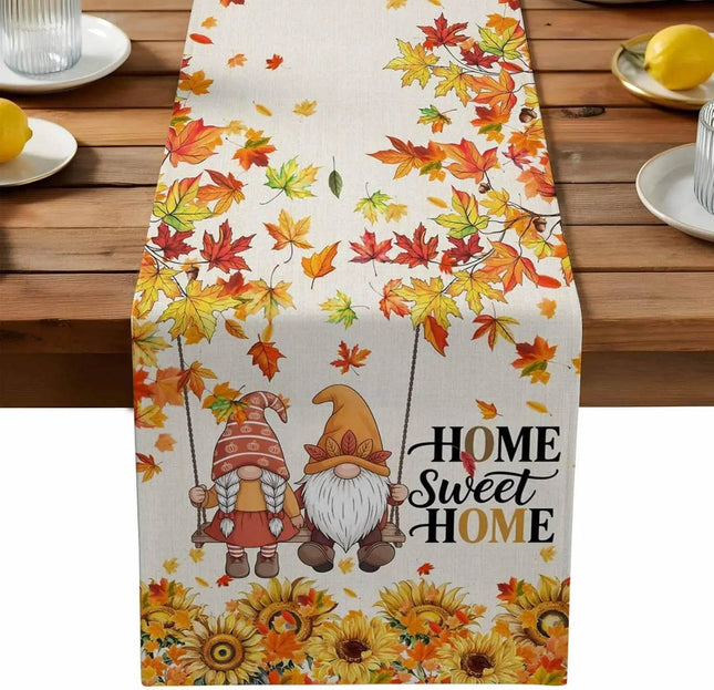 Home Sweet Home Gnome Table Runner - Table Runner - Design Shop - Mad Fly Essentials