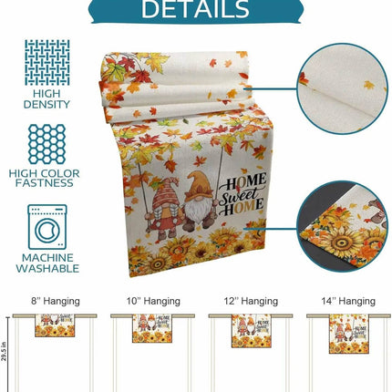 Home Sweet Home Gnome Table Runner - Table Runner - Design Shop - Mad Fly Essentials