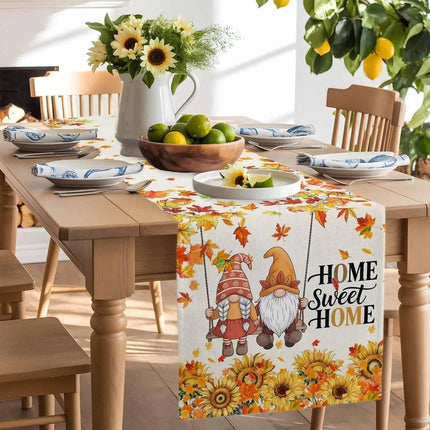 Home Sweet Home Gnome Table Runner - Table Runner - Design Shop - Mad Fly Essentials