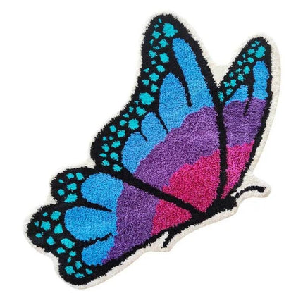 Home Tufted Butterfly Shape Area Rug - Area Rug - Retro Rugs - Mad Fly Essentials