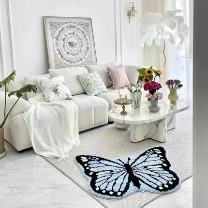Home Tufted Butterfly Shape Area Rug - Area Rug - Retro Rugs - Mad Fly Essentials