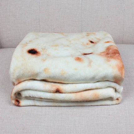 Winter Warm Pizza Tortilla Throw Blanket Home Decor - Home Decor - COCOPLAY - Mad Fly Essentials