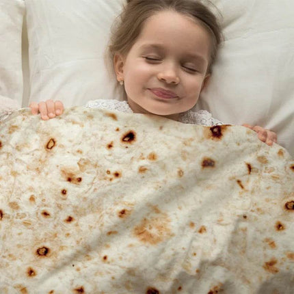 Winter Warm Pizza Tortilla Throw Blanket Home Decor - Home Decor - COCOPLAY - Mad Fly Essentials